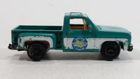 2009 Matchbox Service Center 1975 Chevy Stepside Truck Green Die Cast Toy Car Vehicle