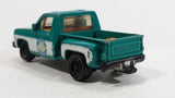 2009 Matchbox Service Center 1975 Chevy Stepside Truck Green Die Cast Toy Car Vehicle