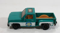 2009 Matchbox Service Center 1975 Chevy Stepside Truck Green Die Cast Toy Car Vehicle