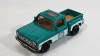 2009 Matchbox Service Center 1975 Chevy Stepside Truck Green Die Cast Toy Car Vehicle