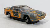 Rare Vintage Zee Toys Dyna Wheels Mazda Rx-7 Turbo #88 D90 Orange Mustard Yellow Die Cast Toy Race Car Vehicle