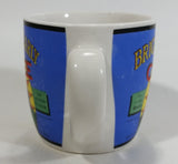 Bright And Early Coffee Blue and White Ceramic Coffee Mug Cup