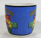 Bright And Early Coffee Blue and White Ceramic Coffee Mug Cup