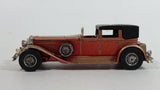 Vintage 1975 Lesney Matchbox Models of Yesteryear No. Y-4 1930 Model "J" Duesenberg Town Car Red (Faded) Die Cast Toy Car Vehicle 4 1/2" Long