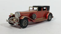 Vintage 1975 Lesney Matchbox Models of Yesteryear No. Y-4 1930 Model "J" Duesenberg Town Car Red (Faded) Die Cast Toy Car Vehicle 4 1/2" Long