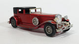 Vintage 1975 Lesney Matchbox Models of Yesteryear No. Y-4 1930 Model "J" Duesenberg Town Car Red (Faded) Die Cast Toy Car Vehicle 4 1/2" Long