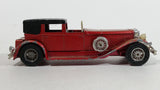 Vintage 1975 Lesney Matchbox Models of Yesteryear No. Y-4 1930 Model "J" Duesenberg Town Car Red (Faded) Die Cast Toy Car Vehicle 4 1/2" Long