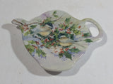 Small Tiny Little Floral Holly Decor Plastic Teapot Shaped Dish