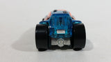 2009 Hot Wheels Tire Tread Raceway Vandetta Blue #9 Die Cast Toy Car Vehicle