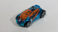 2009 Hot Wheels Tire Tread Raceway Vandetta Blue #9 Die Cast Toy Car Vehicle