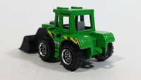 2013 Matchbox MBX Construction Tractor Shovel Green No. 29 Die Cast Toy Construction Building Equipment Vehicle