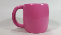 2003 Effem The Jelly Bean Factory M & M's Chocolate Candy Coated Snacks Hand Painted Pink Ceramic Coffee Mug with Green Character