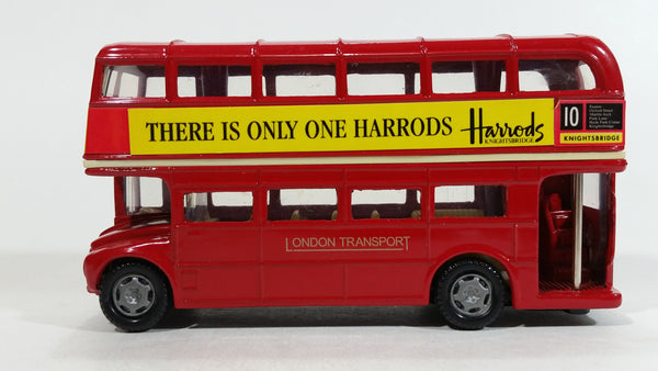 FEVA Harrods London Bus London Transport No. 61803 Red Double Decker Bus Die Cast Toy Car Vehicle