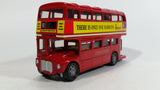 FEVA Harrods London Bus London Transport No. 61803 Red Double Decker Bus Die Cast Toy Car Vehicle