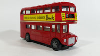 FEVA Harrods London Bus London Transport No. 61803 Red Double Decker Bus Die Cast Toy Car Vehicle