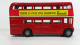 FEVA Harrods London Bus London Transport No. 61803 Red Double Decker Bus Die Cast Toy Car Vehicle