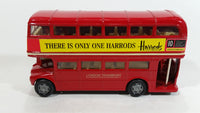 FEVA Harrods London Bus London Transport No. 61803 Red Double Decker Bus Die Cast Toy Car Vehicle