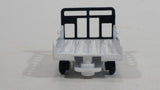 Unknown Brand White and Black Trailer Die Cast Toy Vehicle with Plastic Wheels - DKF2