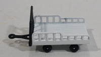 Unknown Brand White and Black Trailer Die Cast Toy Vehicle with Plastic Wheels - DKF2