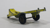 Vintage TootsieToys Yellow Boat Trailer Die Cast Toy Car Vehicle