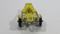 Vintage TootsieToys Yellow Boat Trailer Die Cast Toy Car Vehicle