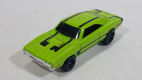 2016 Hot Wheels Night Burnerz '69 Dodge Charger 500 Lime Green Die Cast Toy Muscle Car Vehicle