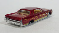 2010 Hot Wheels Race World Volcano '64 Continental Metalflake Candy Apple Red Die Cast Toy Muscle Car Vehicle