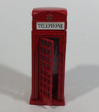 London Royal Telephone Phone Booth with Opening Door Red 3 3/4" Tall Die Cast Toy Collectible - TC 8689