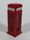 London Royal Telephone Phone Booth with Opening Door Red 3 3/4" Tall Die Cast Toy Collectible - TC 8689