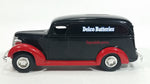 ERTL 1938 Chevy Panel Van AC Delco Batteries Coin Bank 1/25 Scale Black and Red Die Cast Toy Car Vehicle