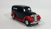 ERTL 1938 Chevy Panel Van AC Delco Batteries Coin Bank 1/25 Scale Black and Red Die Cast Toy Car Vehicle