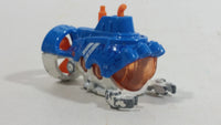 2014 Matchbox MBX Explorers Deep Diver Blue White Die Cast Toy Submersible Vehicle