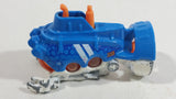 2014 Matchbox MBX Explorers Deep Diver Blue White Die Cast Toy Submersible Vehicle