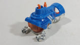 2014 Matchbox MBX Explorers Deep Diver Blue White Die Cast Toy Submersible Vehicle