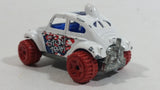 2015 Hot Wheels Stunt Devil Baja Bug Stunt Team White Die Cast Toy Car Vehicle