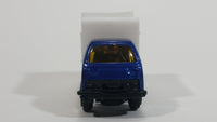 Unknown Brand Sanitation Garbage Dump Truck Blue White Die Cast Toy Car Vehicle