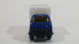 Unknown Brand Sanitation Garbage Dump Truck Blue White Die Cast Toy Car Vehicle