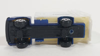 Unknown Brand Sanitation Garbage Dump Truck Blue White Die Cast Toy Car Vehicle