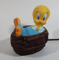 1996 Warner Bros. Looney Tunes Westclox Tweety Bird Cartoon Character In Bath Tub Alarm Clock Collectible