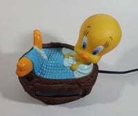 1996 Warner Bros. Looney Tunes Westclox Tweety Bird Cartoon Character In Bath Tub Alarm Clock Collectible