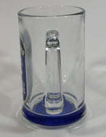 NHL Ice Hockey Vancouver Canucks Glass Beer Mug with Blue Bottom