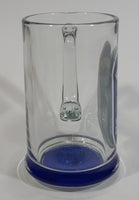 NHL Ice Hockey Vancouver Canucks Glass Beer Mug with Blue Bottom