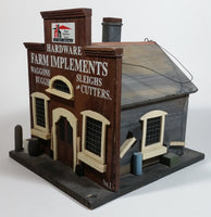 Home Hardware Stores Value Service Dependability "Hardware Farm Implements" Birdhouse Style Wooden Building Model Advertising Collectible