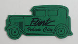 Flint Vehicle City Green Classic Car Shaped Fridge Magnet Michigan Automotive Travel Collectible