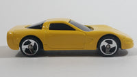 2000 Hot Wheels Corvette Yellow Die Cast Toy Car Vehicle McDonald's Happy Meal