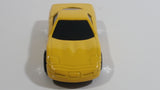 2000 Hot Wheels Corvette Yellow Die Cast Toy Car Vehicle McDonald's Happy Meal