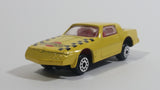 HTF Zee Zylmex Dyna Wheels Pontiac Firebird Esprit "Guards" Yellow D93 Die Cast Toy Race Car Vehicle 1/64 Scale