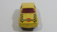 HTF Zee Zylmex Dyna Wheels Pontiac Firebird Esprit "Guards" Yellow D93 Die Cast Toy Race Car Vehicle 1/64 Scale