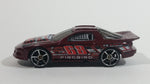 2007 Hot Wheels All Stars Pontiac IROC Firebird Metalflake Burgundy Die Cast Toy Race Car Vehicle