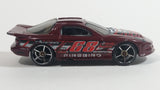 2007 Hot Wheels All Stars Pontiac IROC Firebird Metalflake Burgundy Die Cast Toy Race Car Vehicle